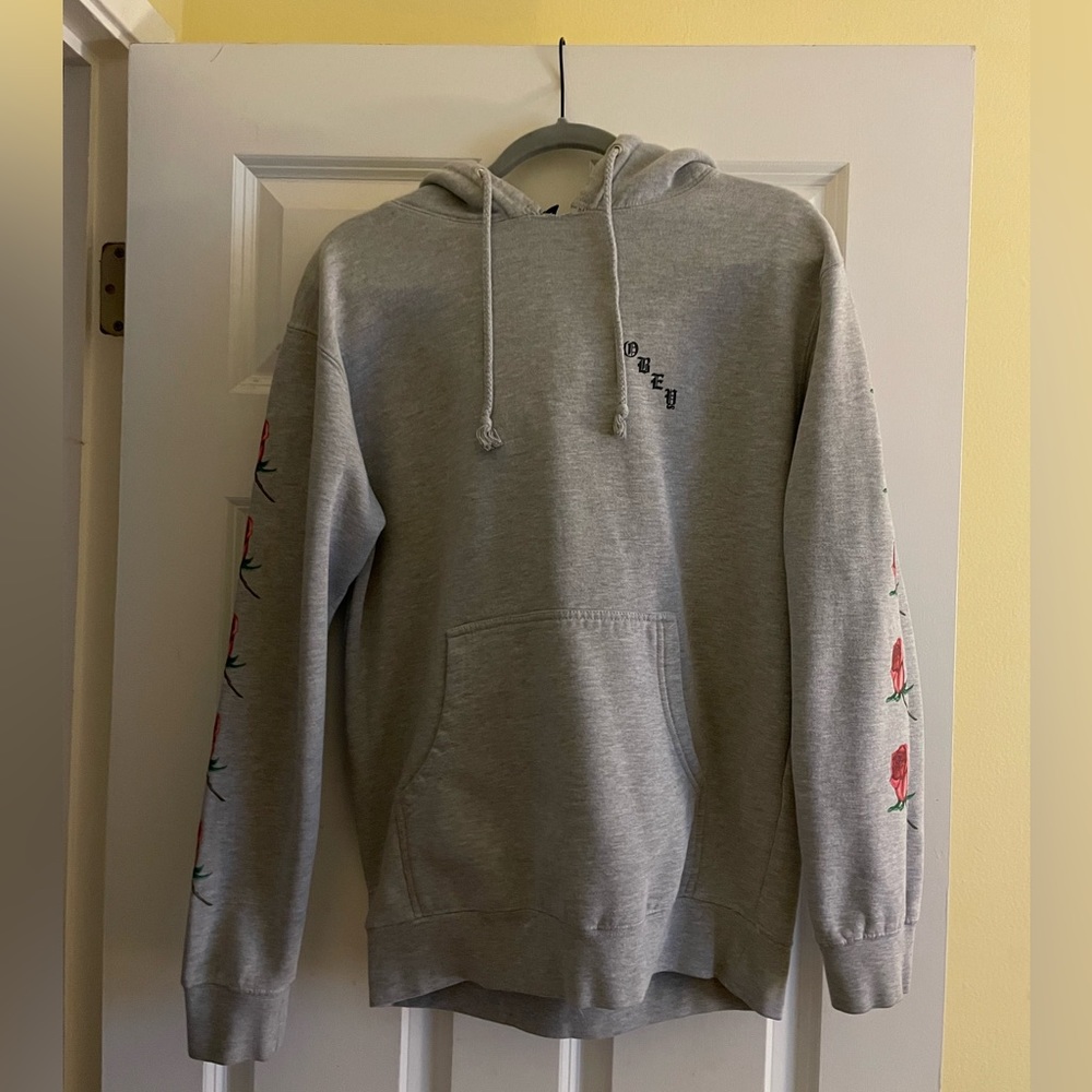 Grey OBEY hoodie size men’s small